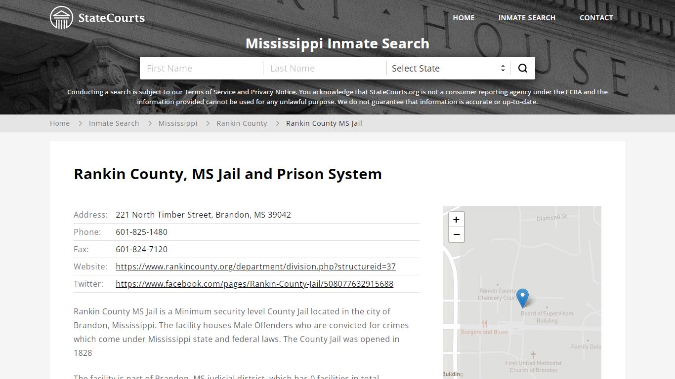 Rankin County MS Jail Inmate Records Search, Mississippi ...
